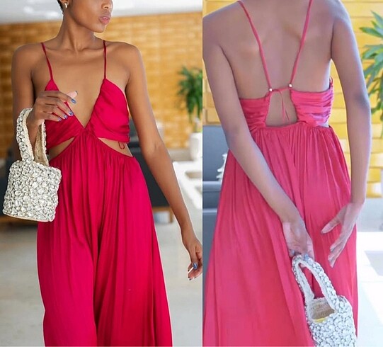 Zara Pencere Detaylı Elbise - Görsel 11