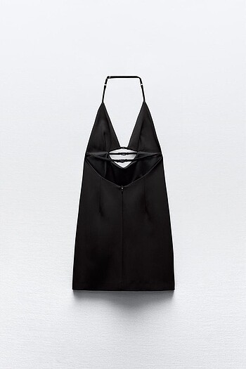 Zara Pencere Detaylı Siyah Kısa Elbise - Görsel 7