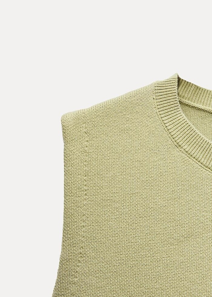 Zara Yeşil Renkli Elbise - Görsel 5