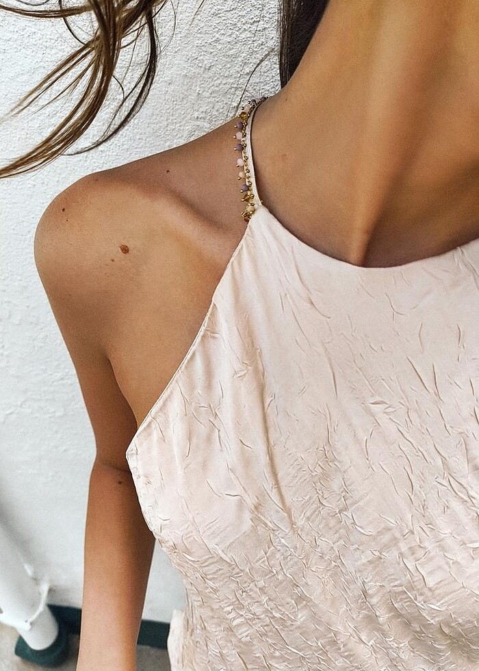 Zara Boncuklu Elbise - Görsel 2