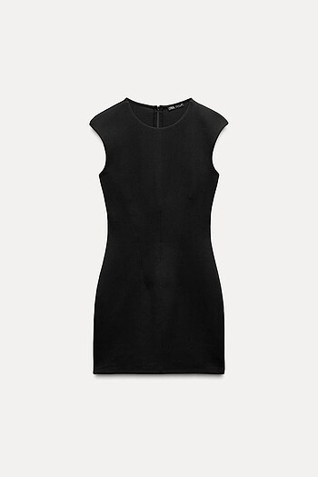 Zara Siyah Renkli Elbise - Görsel 5