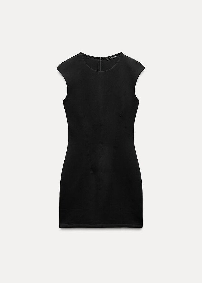 Zara Siyah Renkli Elbise - Görsel 5