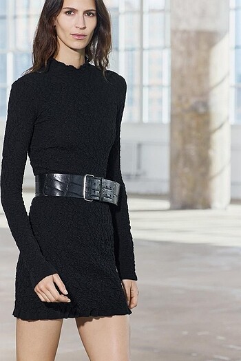 Zara Siyah Renkli Elbise - Görsel 2