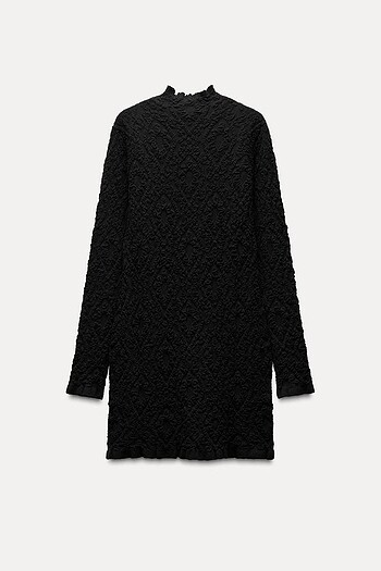 Zara Siyah Renkli Elbise - Görsel 8