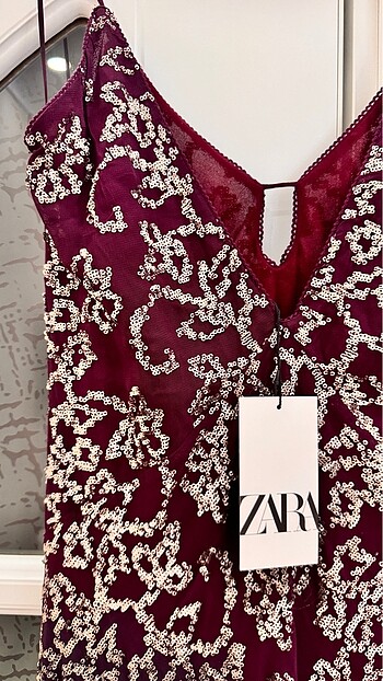 Zara Zara Pullu Elbise