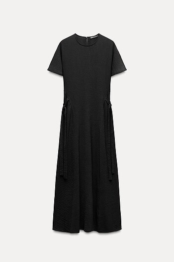 Zara Siyah Renkli Elbise - Görsel 2