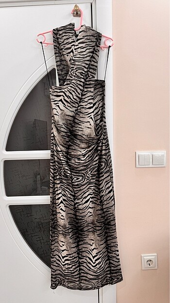 Zara desenli tül elbise - Görsel 10