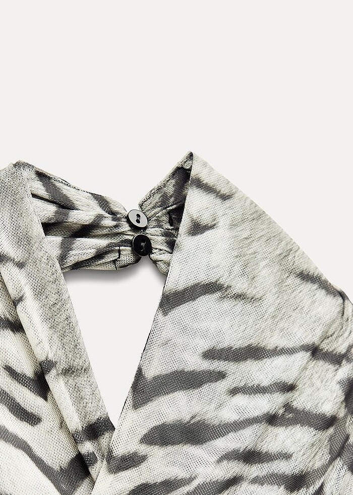 Zara desenli tül elbise - Görsel 4