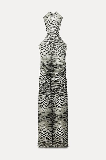 Zara Desenli Elbise - Görsel 2