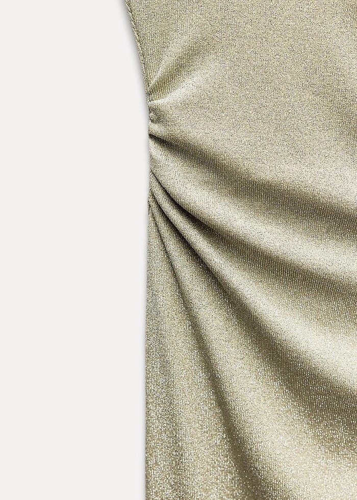 Zara Gold Rengi Elbise - Görsel 5