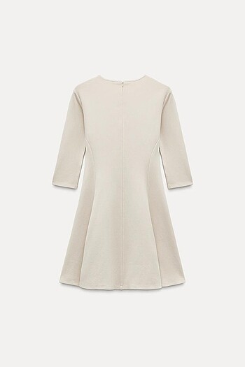 Zara Bej Rengi Elbise - Görsel 6