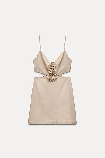 Zara çiçek motifli elbise - Görsel 6