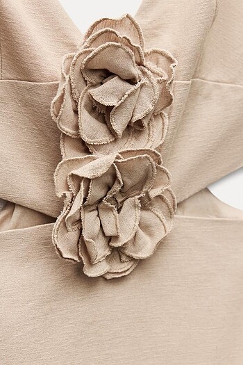 Zara çiçek motifli elbise - Görsel 8