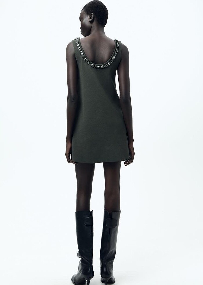 Zara Taşlı Elbise - Görsel 2