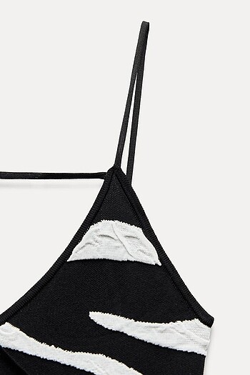 Zara Desenli Elbise - Görsel 7