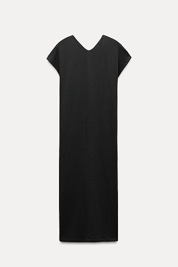 Zara Siyah Renkli Elbise - Görsel 6