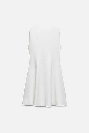 Zara Beyaz Renkli Elbise - Görsel 5