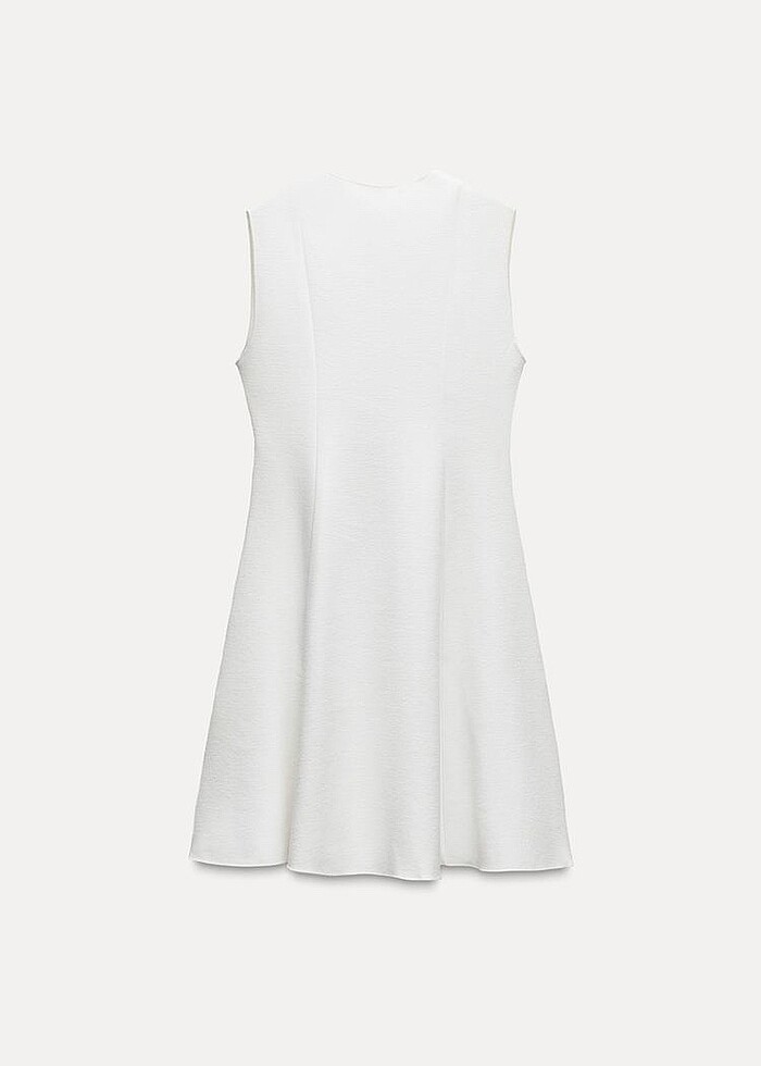 Zara Beyaz Renkli Elbise - Görsel 5