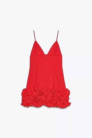 Zara Kırmızı Renkli Elbise - Görsel 3