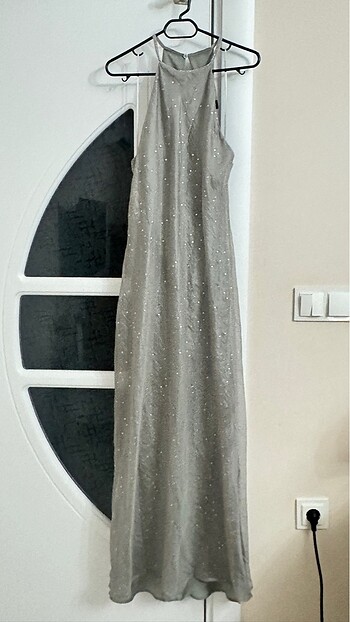 Zara Gri Renkli Elbise - Görsel 4