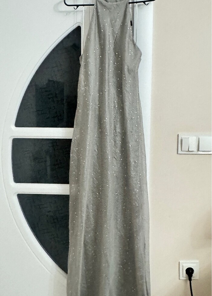 Zara Gri Renkli Elbise - Görsel 4