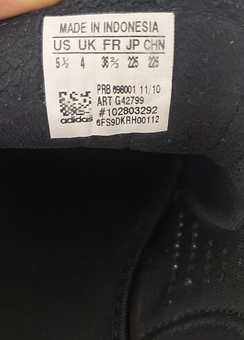 36,5 Beden Adidas deri kadın casual ayakkabı
