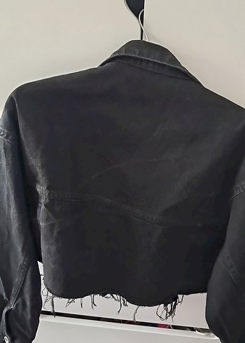 Trendyol & Milla Siyah Düğmeli Kadın Denim Ceket
