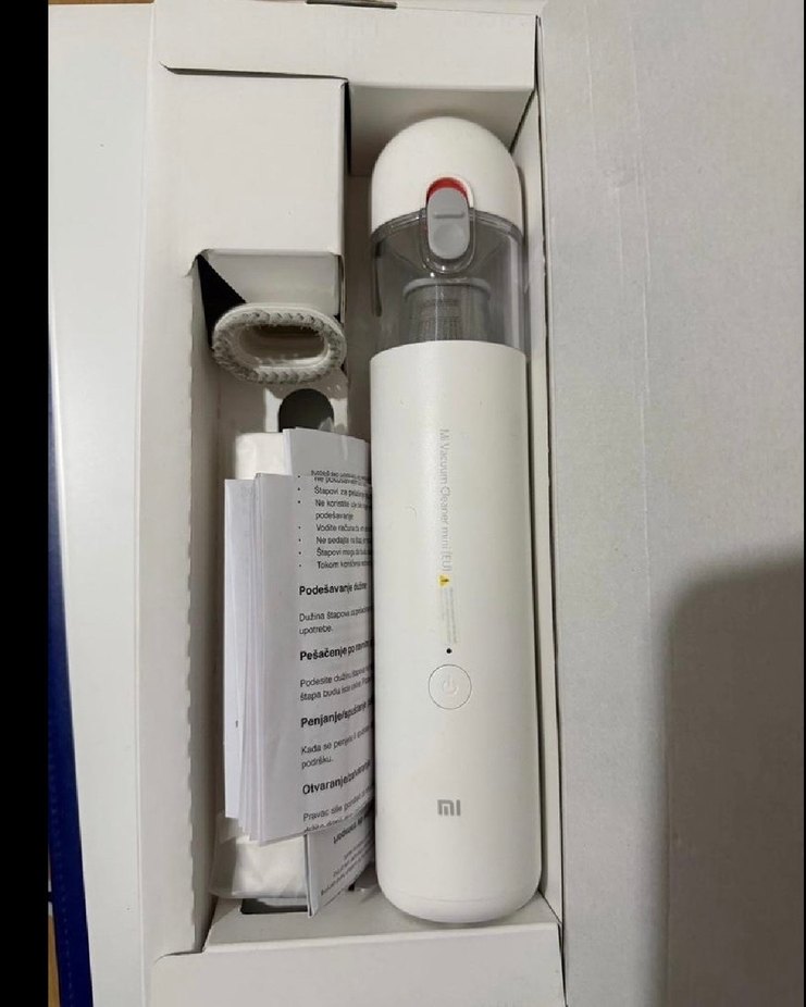 XiaoMi Beyaz Elektrikli Mini Süpürge - Görsel 3