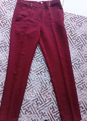 Bordo Kadın Kumaş Pantolon - koton marka