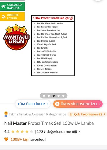 Protez Tırnak Seti 150W UV Lamba - Görsel 4