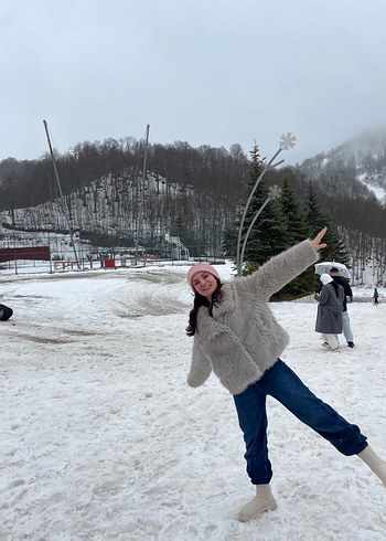 Kısa Kürk Detaylı Mont - Görsel 2