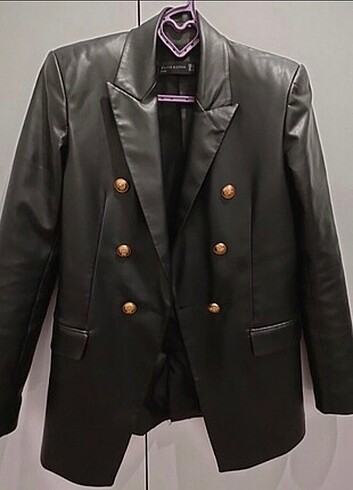 Zara model deri blayzer ceket