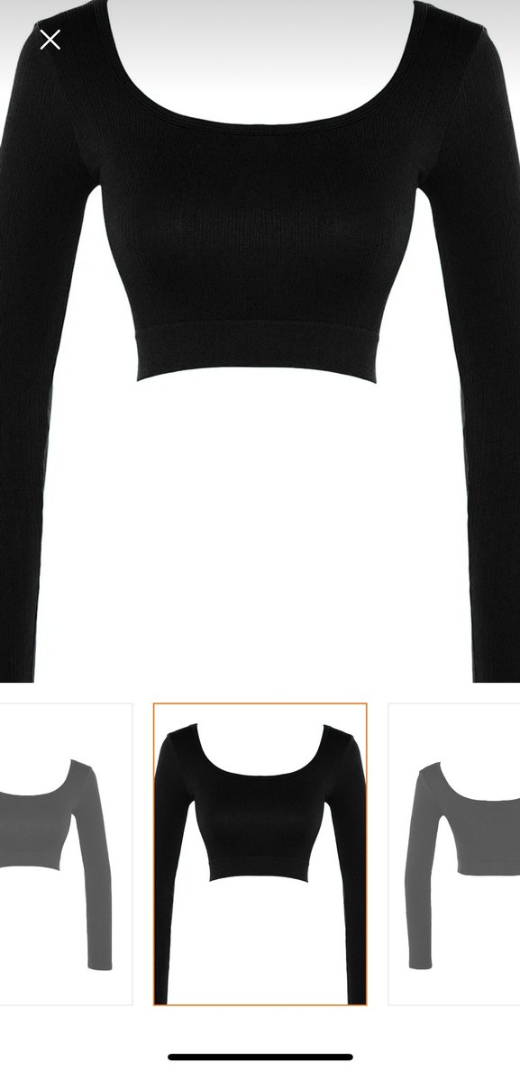 Siyah Seamless/Dikişsiz Crop Ekstra Esnek Örme Spor Üst/Bluz - Görsel 5