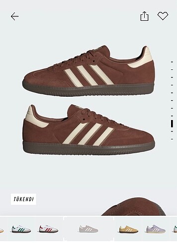 Adidas samba og bordo kahverengi arası