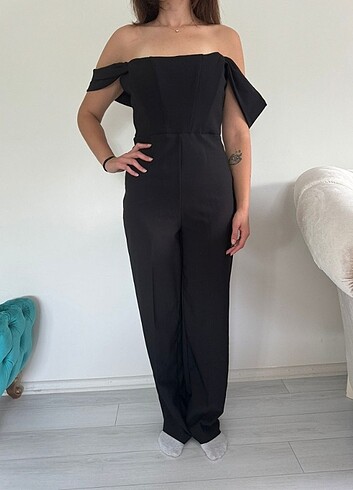 Siyah tulum - Görsel 6