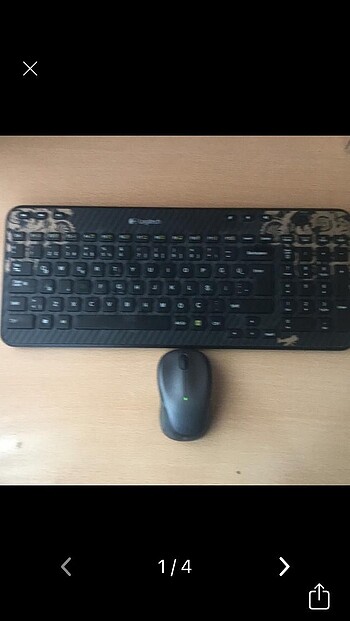 Logitech kablosuz klavye mouse set
