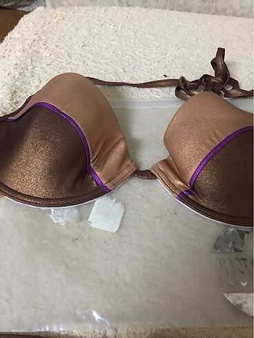 44 Beden kahverengi Renk Just cavalli bakır rengi bikini