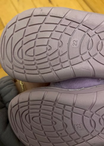 Kız Çocuk Mor Cırt Cırtlı Sıcak Terlik - Görsel 3