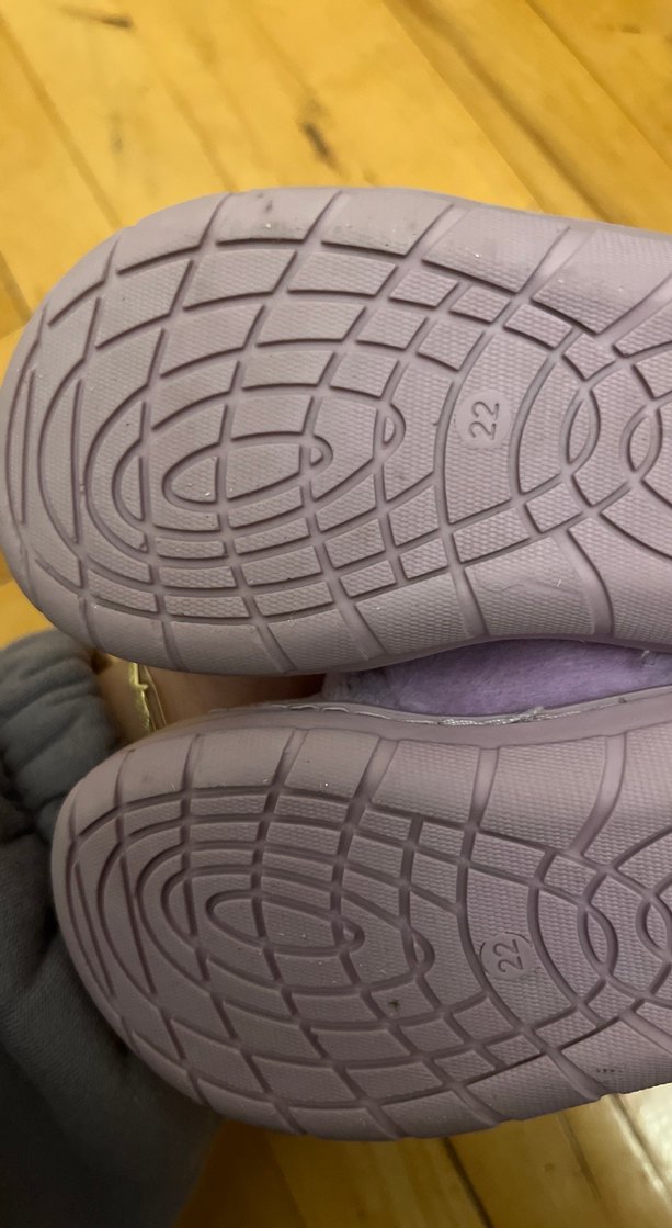 Kız Çocuk Mor Cırt Cırtlı Sıcak Terlik - Görsel 3