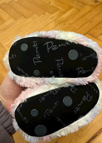 Kız Çocuk Peluş Ev Terliği, Çok Renkli - Görsel 2