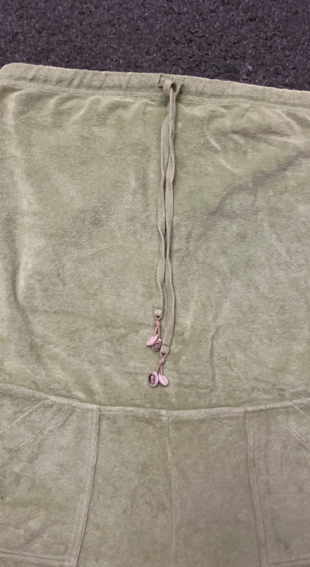 Kadın Yeşil Süet havlu Mini Tulum - Görsel 3