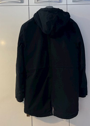 Siyah Düğmeli Erkek Midi Mont - Görsel 2