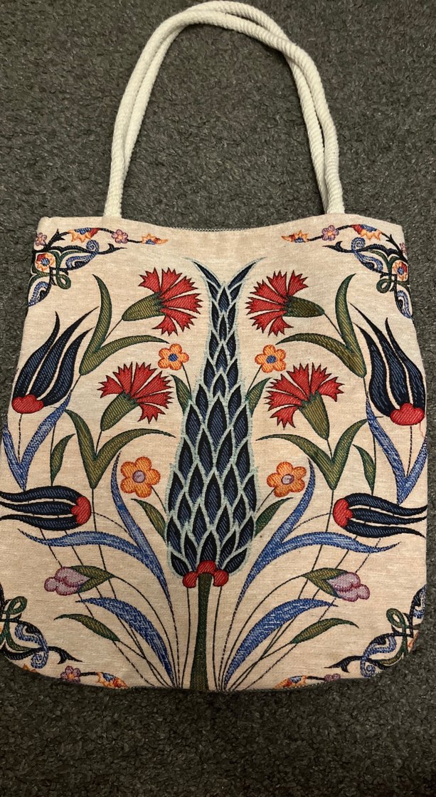 Çiçek Desenli Bohem Kadın Kumaş Çanta - Görsel 2