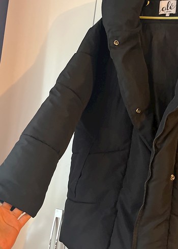 Kadın siyah mont - Görsel 6