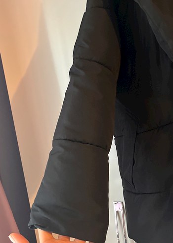 Kadın siyah mont - Görsel 5