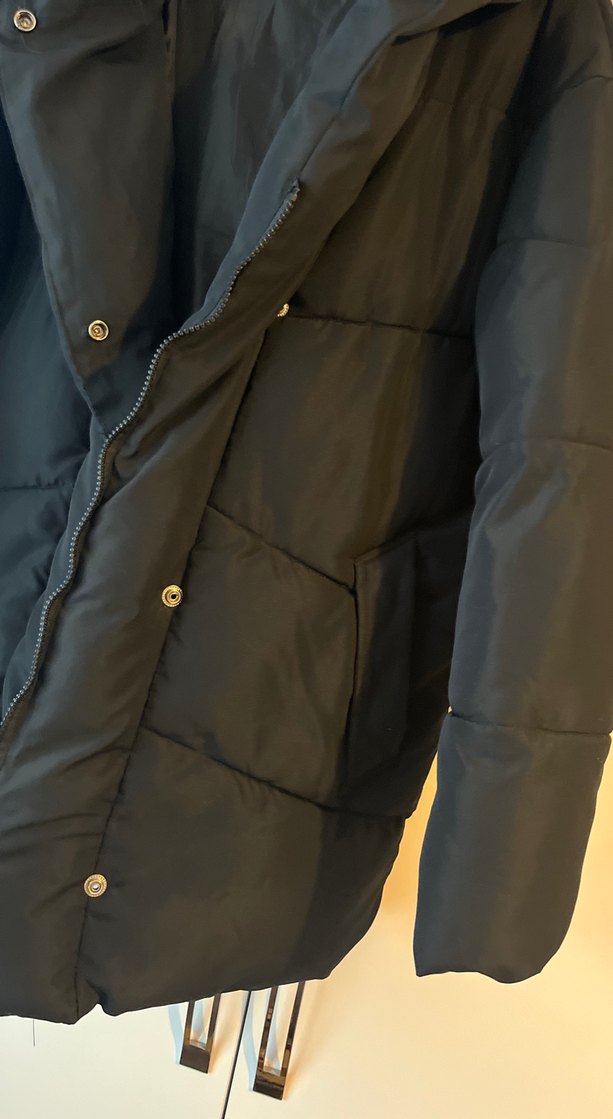 Kadın siyah mont - Görsel 4