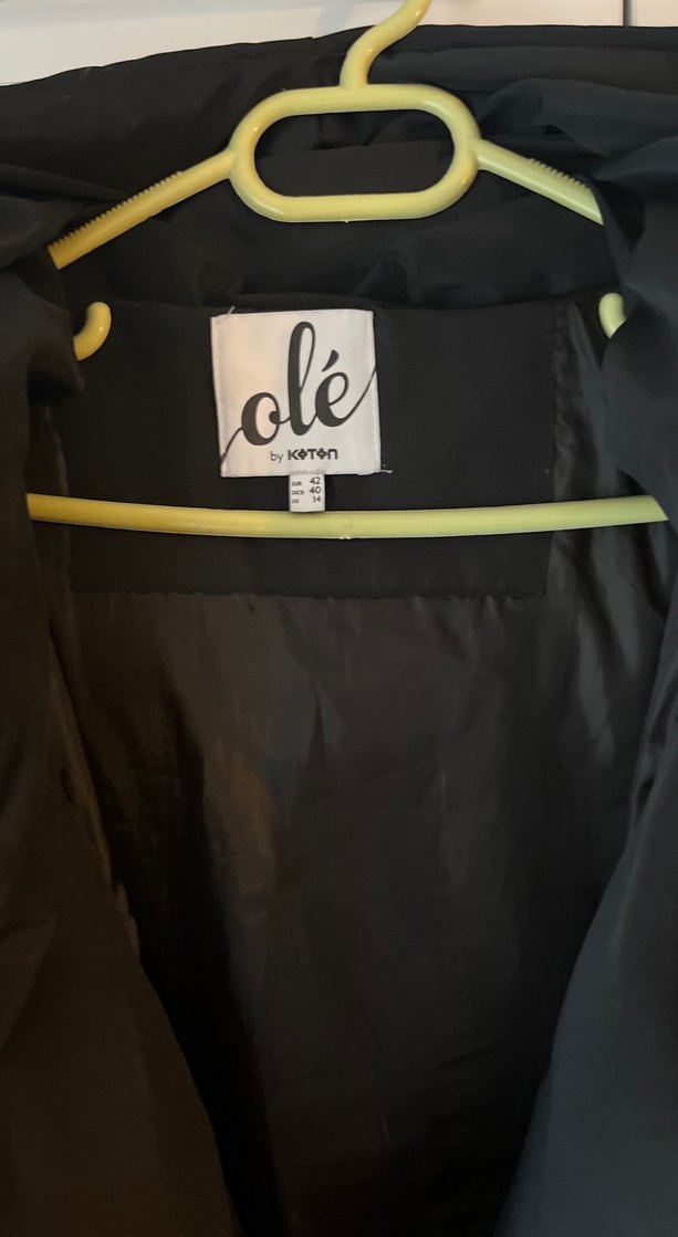 Kadın siyah mont - Görsel 2