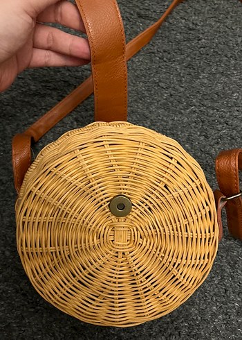 Bej Örgü Kadın Çapraz Çanta - Görsel 4