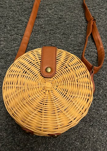 Bej Örgü Kadın Çapraz Çanta - Görsel 2