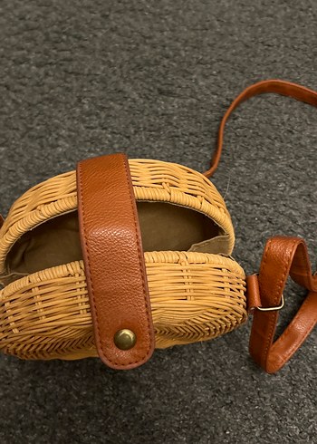 Bej Örgü Kadın Çapraz Çanta - Görsel 7